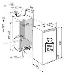 IRBd 4521 Plus BioFresh Integrierbarer Kühlschrank mit BioFresh - Liebherr