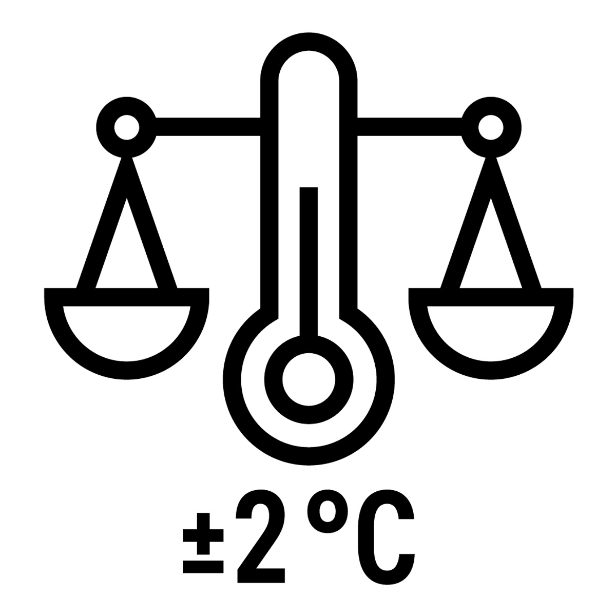 ±2 °C hőmérséklet-stabilitás