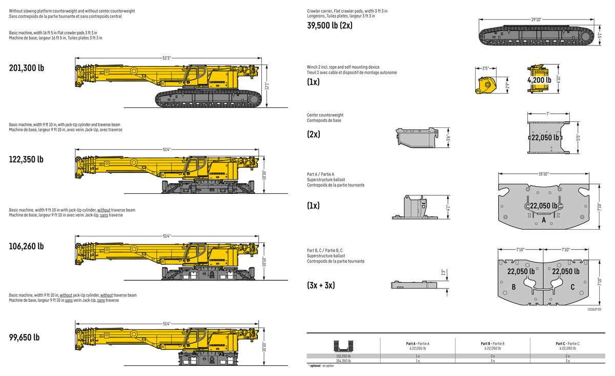 Telescopic crawler crane LTR 1220 - Liebherr