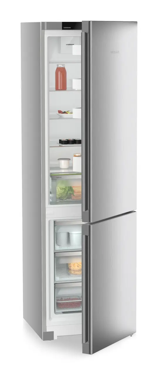 Liebherr Kühl-Gefrierkombination KGNsf 57Vb03 Pure - EasyFresh, NoFrost - SteelFinish