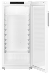 Изображение на продукта, Перспектива: Отпред, отворен, празен, Хладилник по стандарта за хлебопекарни с динамично охлаждане, Цвят на корпуса: бял, Цвят на вратата: бял