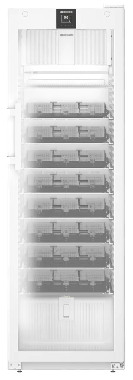 Immagine del prodotto, Prospettiva: Frontale chiuso vuoto, Frigorifero per medicinali con raffreddamento a convezione, Colore della struttura: bianco, Colore della porta: bianco