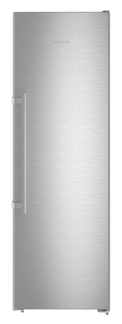 Product image, Perspective: straight closed, Freestanding freezer with NoFrost, Casing colour: silver, Door colour: stainless steel