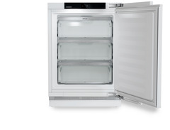 Produkt-Bild, Perspektive: gerade offen leer, Unterbaufähiger Gefrierschrank mit NoFrost