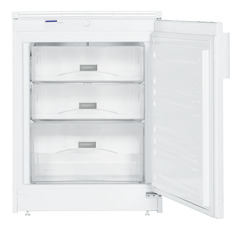 Изображение продукции, Перспектива: Прямо, с открытой дверцей, без продуктов, Декорируемый морозильник, встраиваемый под столешницу