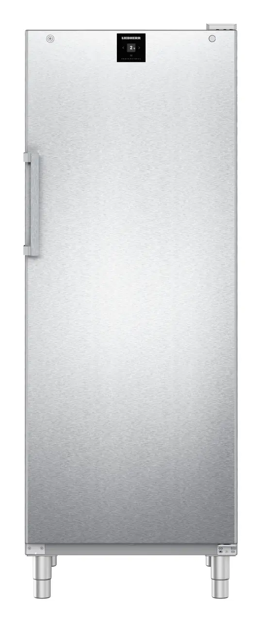 Product image, Perspective: straight closed empty, Forced-air refrigerator, Casing colour: stainless steel, Door colour: stainless steel