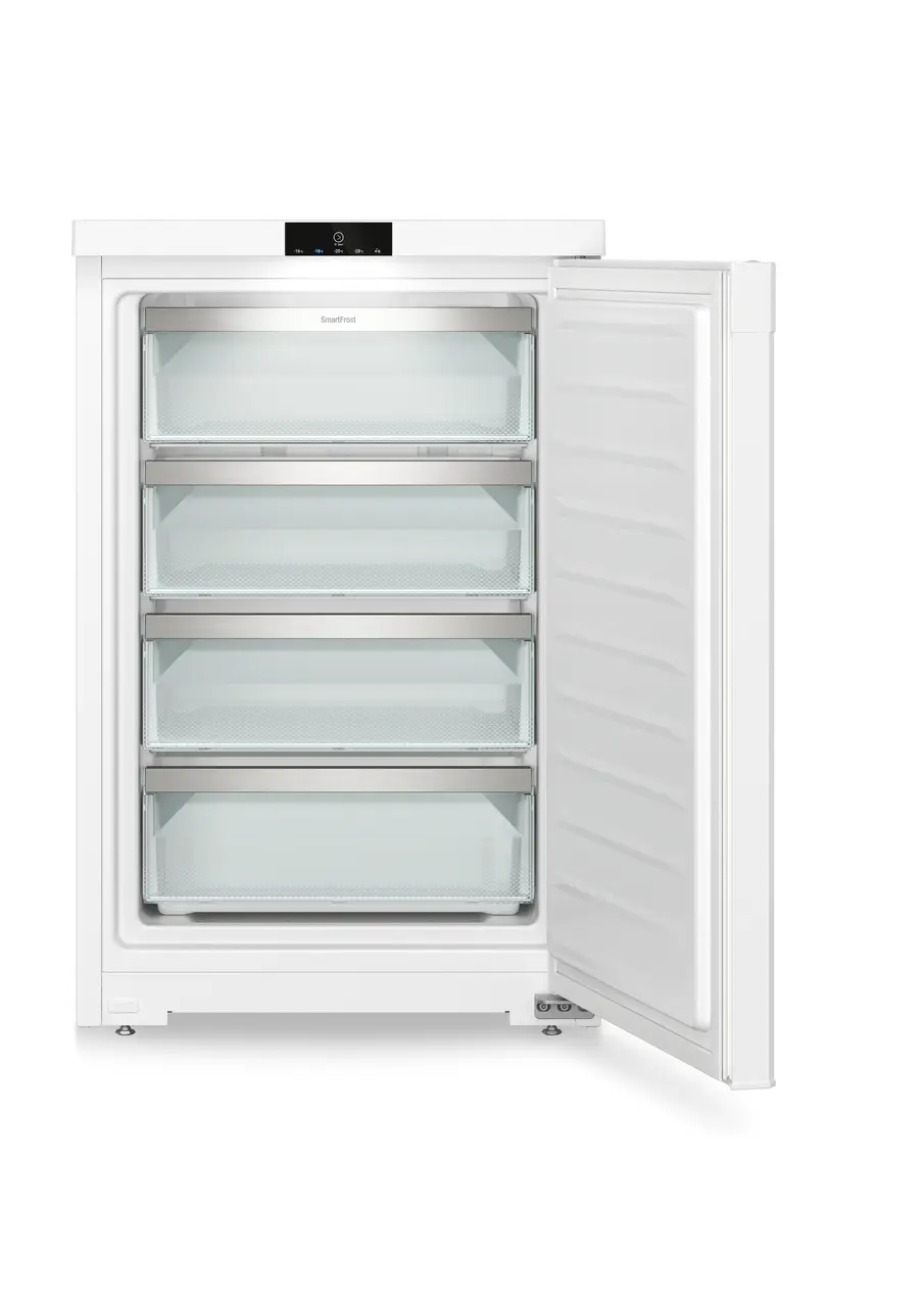 Produktbild, Perspektiv: Framifrån, öppen, tom, Bänkfrysskåp med SmartFrost, Färg på hölje: Vit, Färg på dörr: Vit