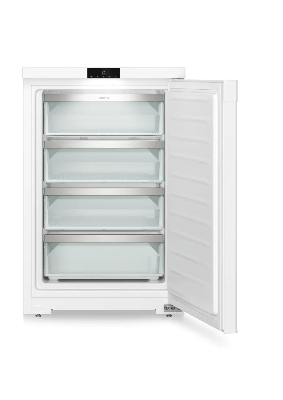 Produktbild, Perspektiv: Framifrån, öppen, tom, Bänkfrysskåp med SmartFrost, Färg på hölje: Vit, Färg på dörr: Vit