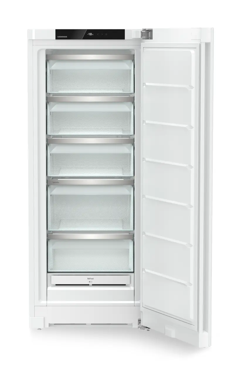 Produkt-Bild, Perspektive: gerade offen leer, Standgefrierschrank mit NoFrost, Gehäusefarbe: Weiß, Türfarbe: Weiß