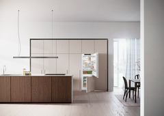 Product image, Perspective: milieu, Integrable fridge-freezer with EasyFresh and NoFrost