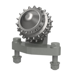 Roller bit type A, 3 rows