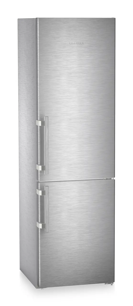 Product image, Perspective: oblique closed, Fridge-freezer with BioFresh Professional and NoFrost, Casing colour: stainless steel, Door colour: stainless steel
