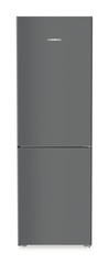Product image, Perspective: straight closed, Combined fridge-freezers with EasyFresh and NoFrost, Casing colour: DarkGrey, Door colour: DarkGrey