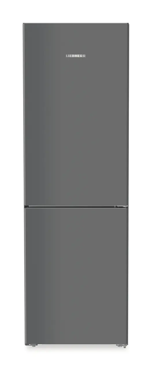 Product image, Perspective: straight closed, Combined fridge-freezers with EasyFresh and NoFrost, Casing colour: DarkGrey, Door colour: DarkGrey