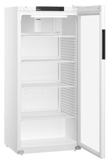 Product image, Perspective: oblique open empty, Forced-air refrigerator, Casing colour: white, Door colour: white