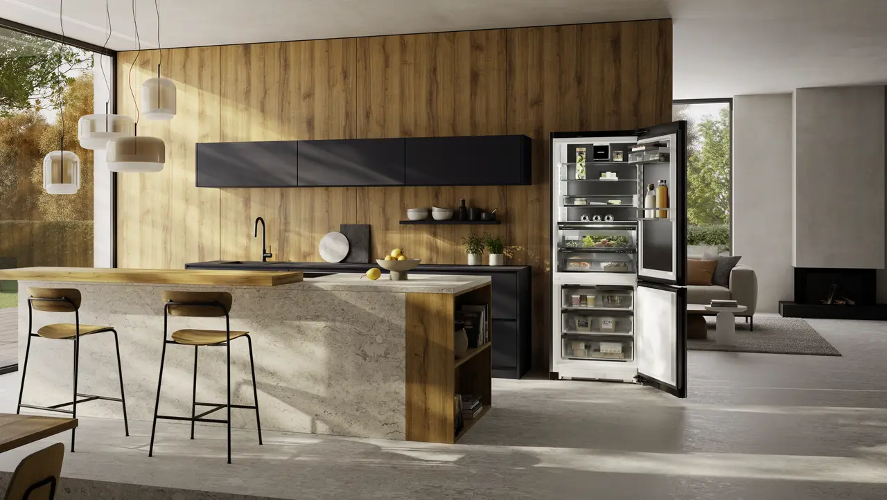 Obrázek výrobku, Perspektiva: Okolí, Kombinovaná chladnička s mrazničkou s technologií BioFresh Professional a NoFrost