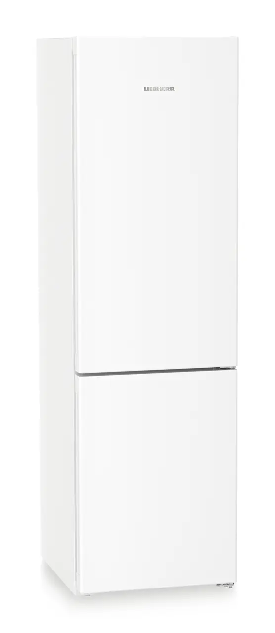 Product image, Perspective: oblique closed, Combined fridge-freezers with EasyFresh and NoFrost, Casing colour: white, Door colour: white