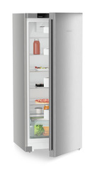 Изображение на продукта, Перспектива: Странично, полуотворен, отворен с продукти, Свободно стоящ хладилник с EasyFresh, Цвят на корпуса: фино сребро