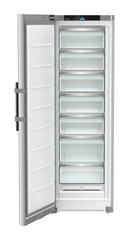 Produktbild, Perspektiv: Framifrån, öppen, tom, Fristående frysskåp med NoFrost