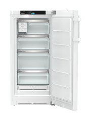 Produkt-Bild, Perspektive: gerade offen leer, Standgefrierschrank mit NoFrost, Gehäusefarbe: Weiß, Türfarbe: Weiß