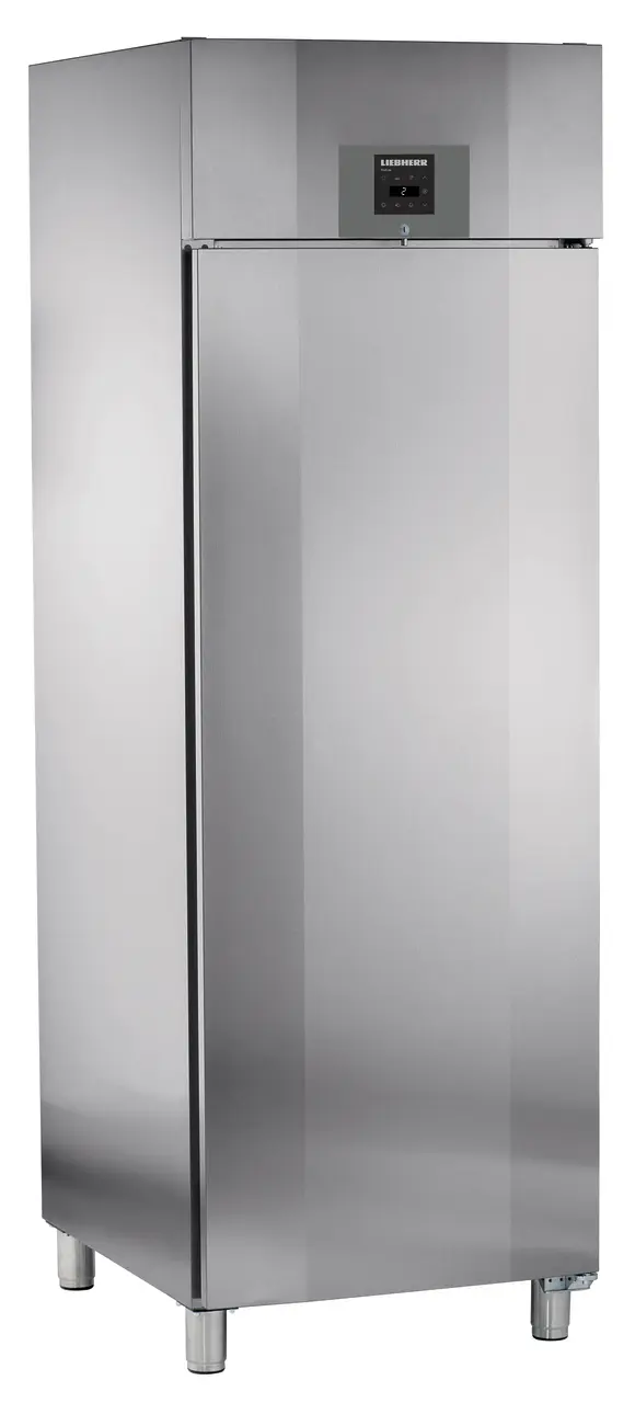 Product image, Perspective: oblique closed, Forced-air refrigerator GN 2/1, Casing colour: stainless steel