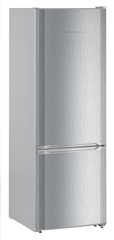 Produkt-Bild, Perspektive: schräg geschlossen, Kühl-Gefrier-Automat mit SmartFrost, Gehäusefarbe: Silver, Türfarbe: Edelstahllook
