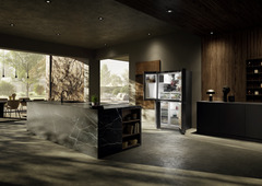 Termékkép, Perspektíva: Környezet, 4 ajtós francia ajtós hűtő-fagyasztó víz- és jégkocka adagolóval