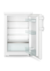 Product image, Perspective: straight open empty, Table top refrigerator, Casing colour: white, Door colour: white