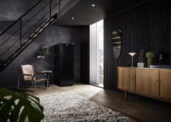 Product image, Perspective: milieu, Wine storage cabinet, Casing colour: black, Door colour: black