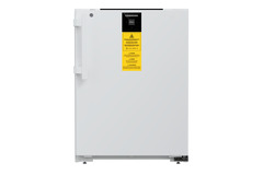 Produkt-Bild, Perspektive: gerade geschlossen, Laborgefriergerät mit zündquellenfreiem Innenraum, Gehäusefarbe: Weiß, Türfarbe: Weiß