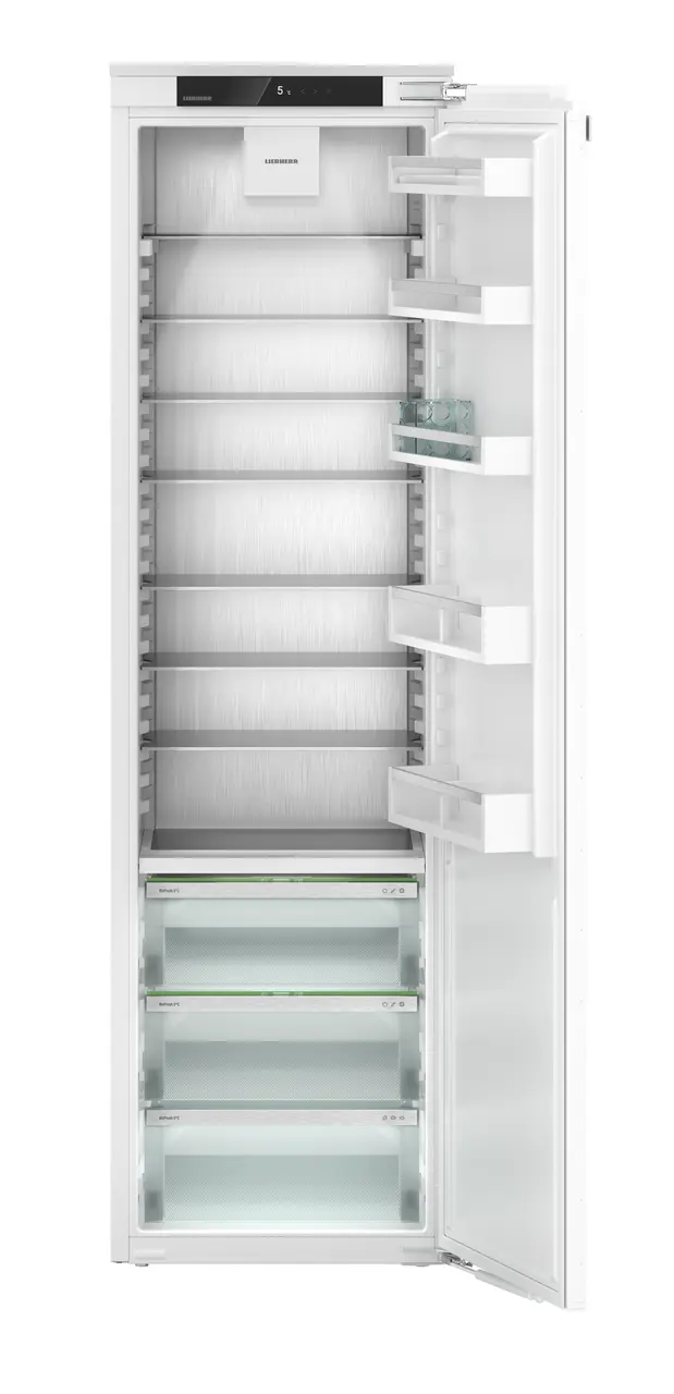 Produkt-Bild, Perspektive: gerade offen leer, Integrierbarer Kühlschrank mit BioFresh