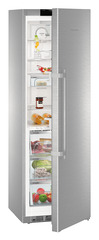 Product image, Perspective: oblique half-open decorated, Refrigerator with BioFresh, Casing colour: stainless steel, Door colour: stainless steel
