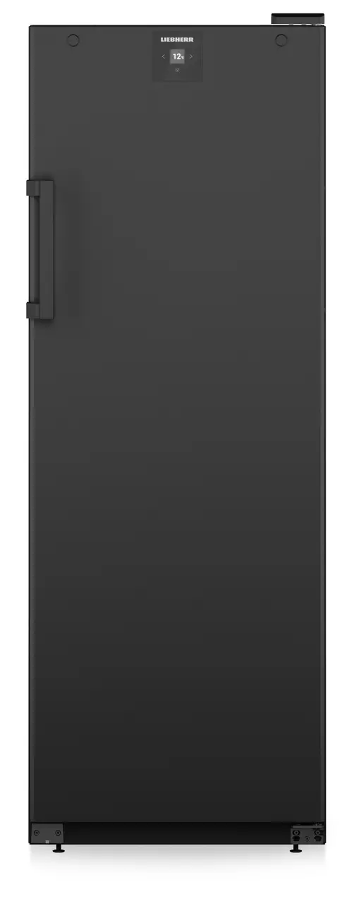 Product image, Perspective: straight closed decorated, Wine storage cabinet, Casing colour: black, Door colour: black