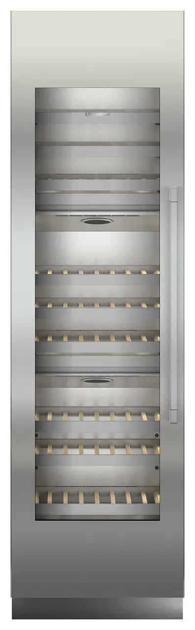 Product image, Perspective: straight closed, Built-in multi-temperature wine cabinet, Casing colour: grey