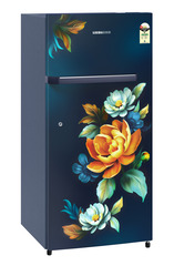 Product image, Perspective: oblique closed, Single-door fridge 191 l in 1 star and horizontal handle, Casing colour: blue, Door colour: Blue Wonder