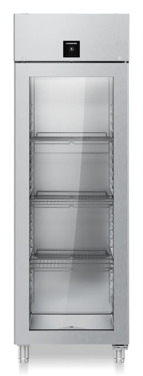 Product image, Perspective: straight closed empty, Forced-air refrigerator GN 2/1, Casing colour: stainless steel, Door colour: stainless steel