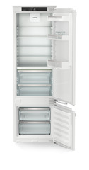 Product image, Perspective: straight open empty, Combined refrigerator-freezer with BioFresh and SmartFrost for integrated use