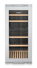 Product image, Perspective: straight closed empty, Built-in multi-temperature wine cabinet, Casing colour: silver, Door colour: silver