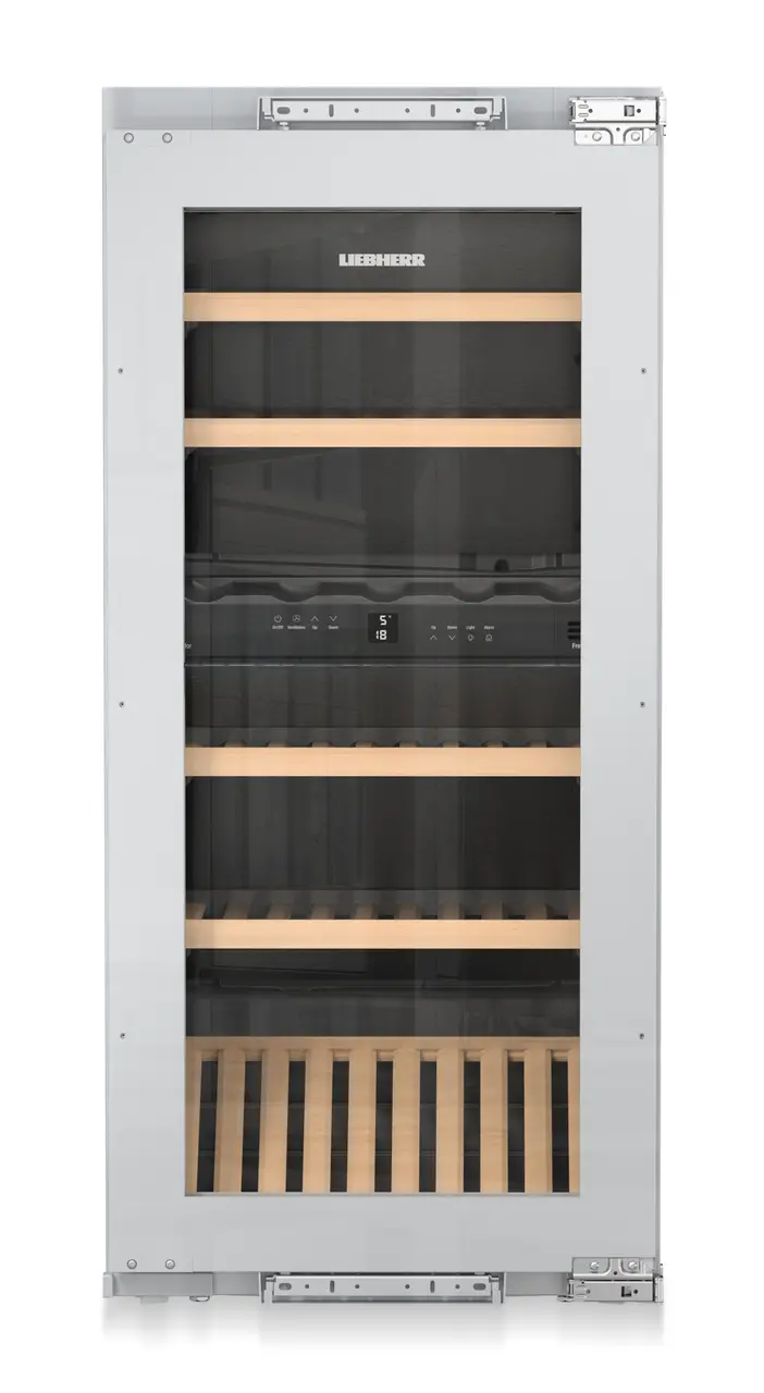 Product image, Perspective: straight closed empty, Built-in multi-temperature wine cabinet, Casing colour: silver, Door colour: silver