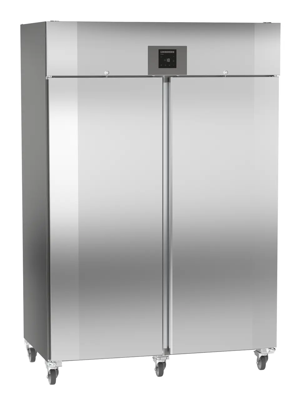 Product image, Perspective: oblique closed, Forced-air freezer GN 2/1, Casing colour: stainless steel look