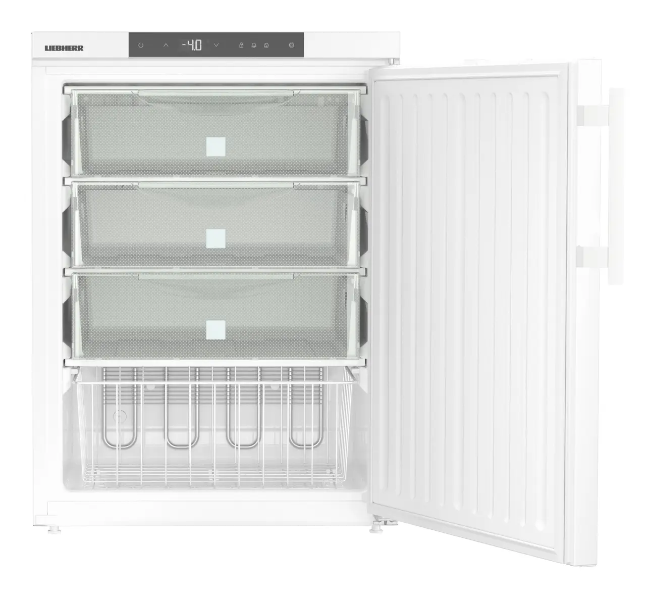 Image de produit, Perspective: Droit ouvert vide, Congélateur de laboratoire avec électronique Confort, Couleur de l’habillage: blanc