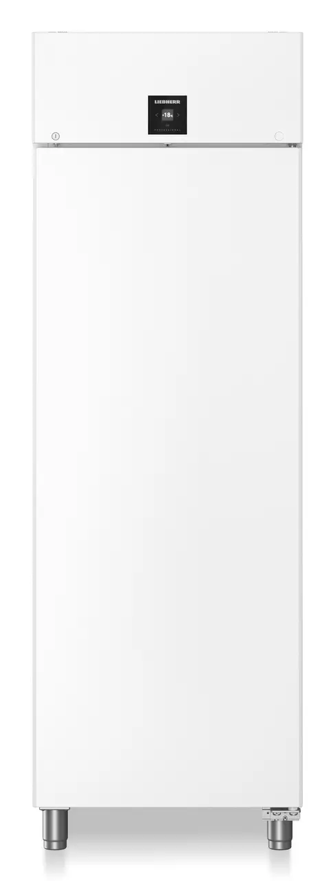 Produkt-Bild, Perspektive: gerade geschlossen leer, Gefriergerät Bäckereinorm mit Umluftkühlung, Gehäusefarbe: Weiß, Türfarbe: Weiß