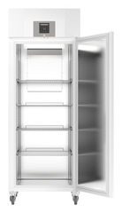 Product image, Perspective: straight open empty, Lab refrigerator with Comfort electronic controller, Casing colour: white