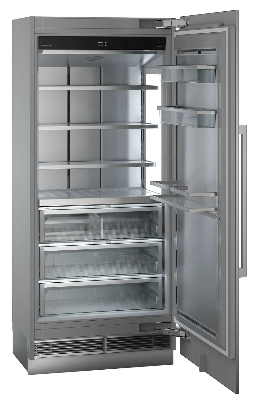 Product image, Perspective: oblique open empty, Refrigerator with BioFresh for integrated use