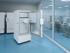 Immagine del prodotto, Prospettiva: Ambiente, Congelatore da laboratorio a bassa temperatura, Colore della struttura: bianco, Colore della porta: bianco