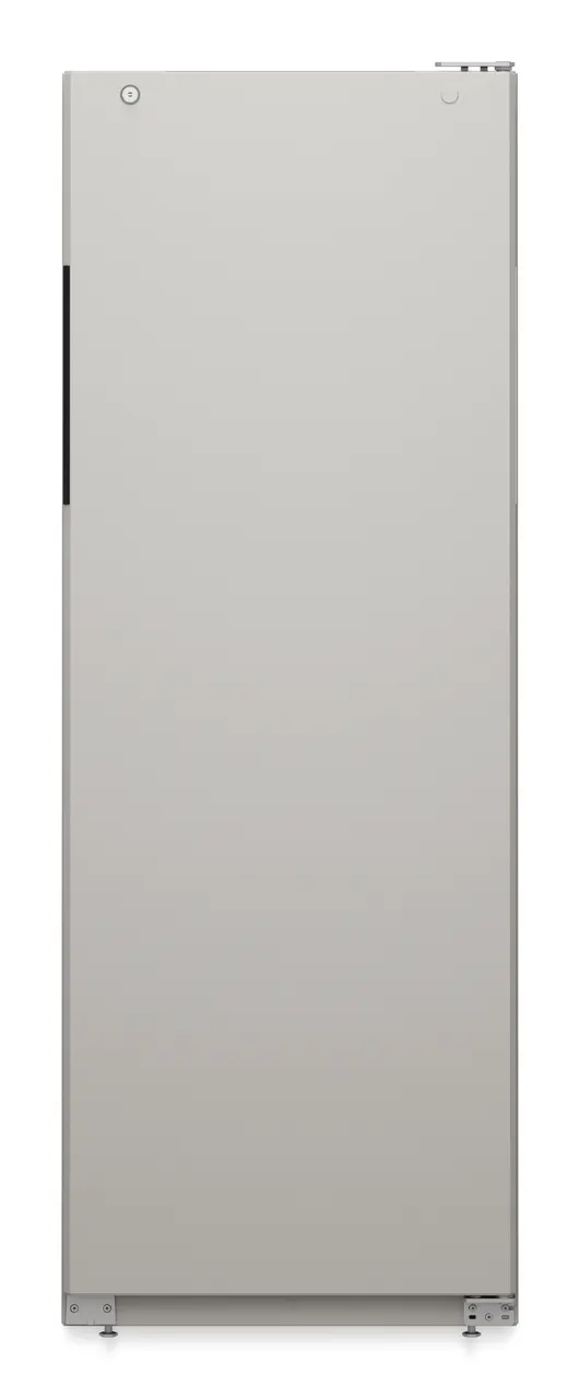 Immagine del prodotto, Prospettiva: Frontale chiuso vuoto, Frigorifero con raffreddamento ventilato, Colore della struttura: grigio, Colore della porta: grigio