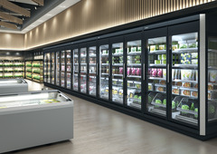 Immagine del prodotto, Prospettiva: Ambiente, Congelatore per supermercati, Colore della struttura: grigio