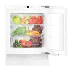 Product image, Perspective: straight open decorated, Under-worktop, full-space BioFresh refrigerator for integrated use