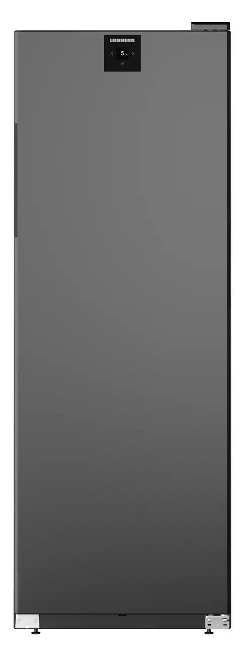 Изображение на продукта, Перспектива: Отпред, затворен, празен, Хладилник с динамично охлаждане, Цвят на корпуса: черен, Цвят на вратата: черен