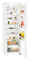 Product image, Perspective: oblique open decorated, Refrigerator, Casing colour: white, Door colour: white